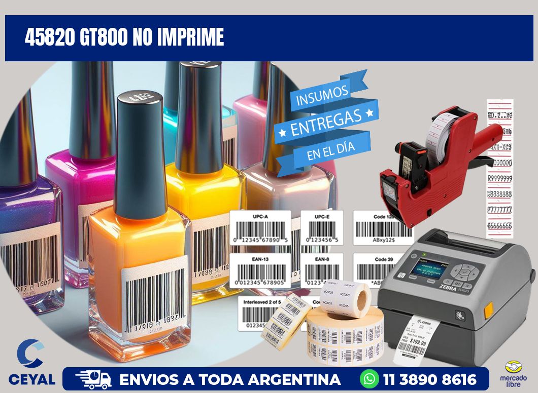 45820 GT800 no imprime