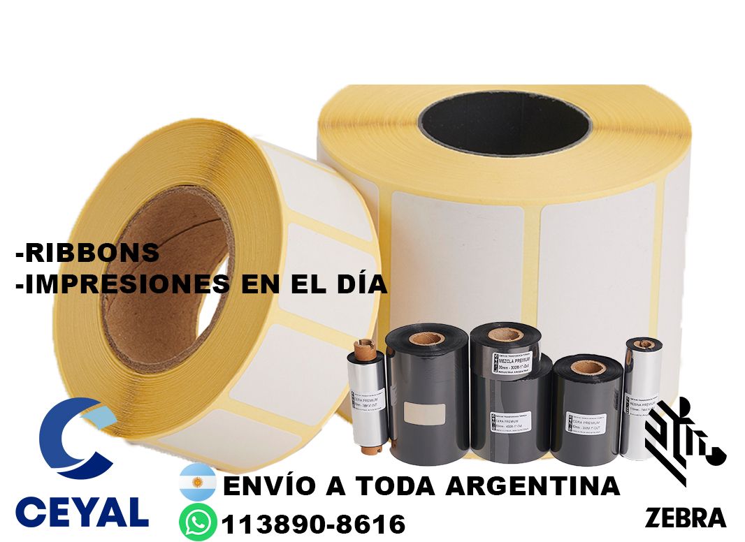 5 cajas de etiquetas 36 x 78