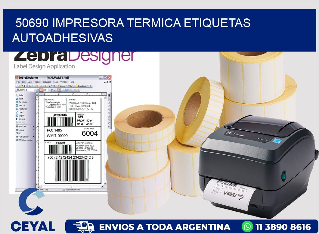 50690 Impresora termica etiquetas autoadhesivas