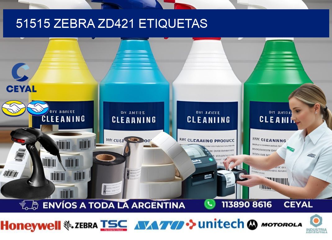 51515 Zebra ZD421 etiquetas