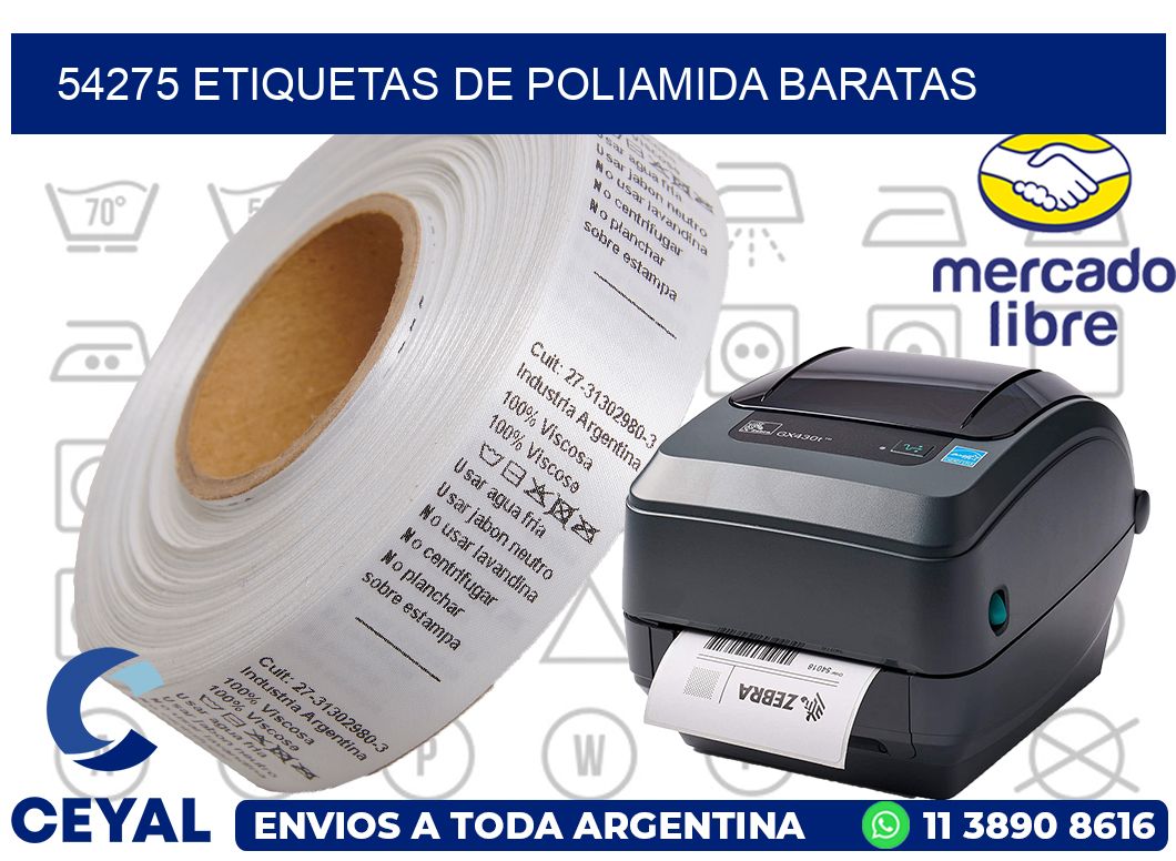 54275 etiquetas de poliamida baratas