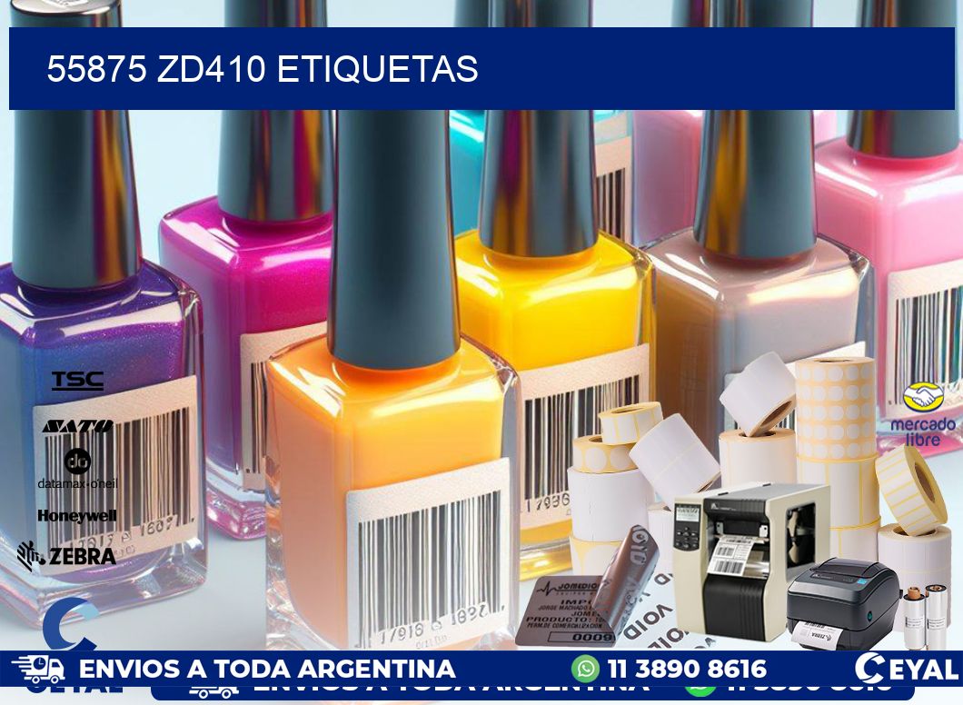 55875 ZD410 etiquetas