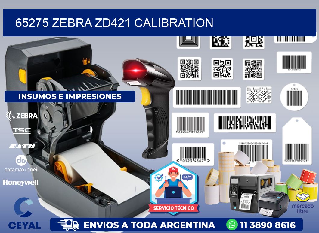 65275 Zebra ZD421 Calibration