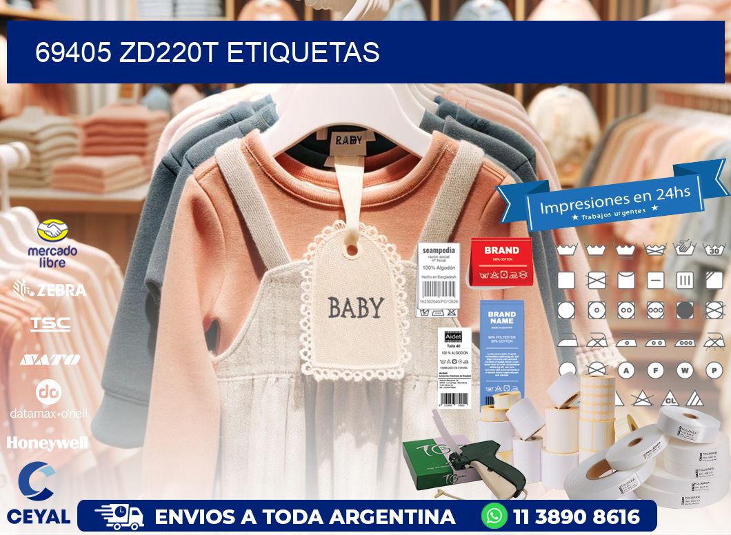 69405 ZD220t etiquetas