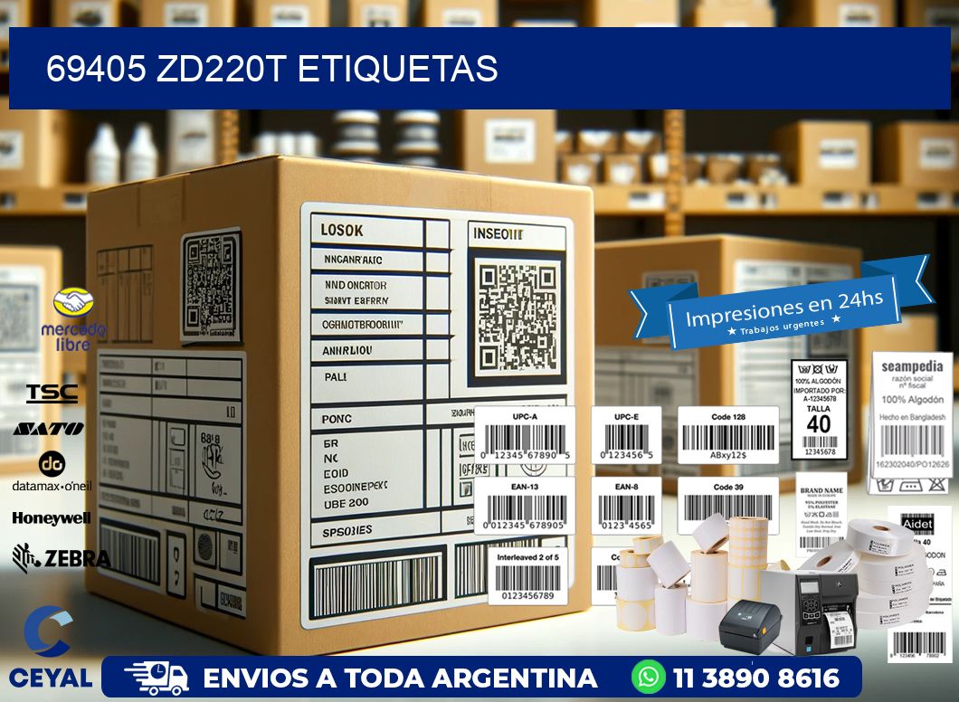 69405 ZD220t etiquetas
