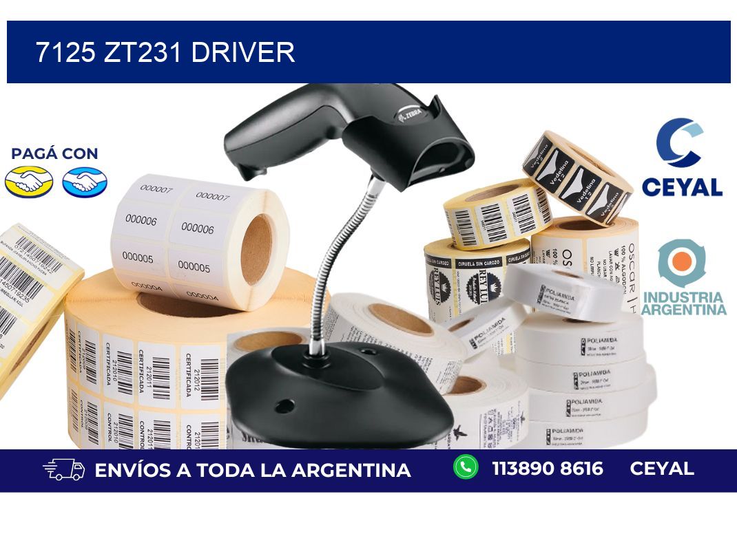 7125 ZT231 driver