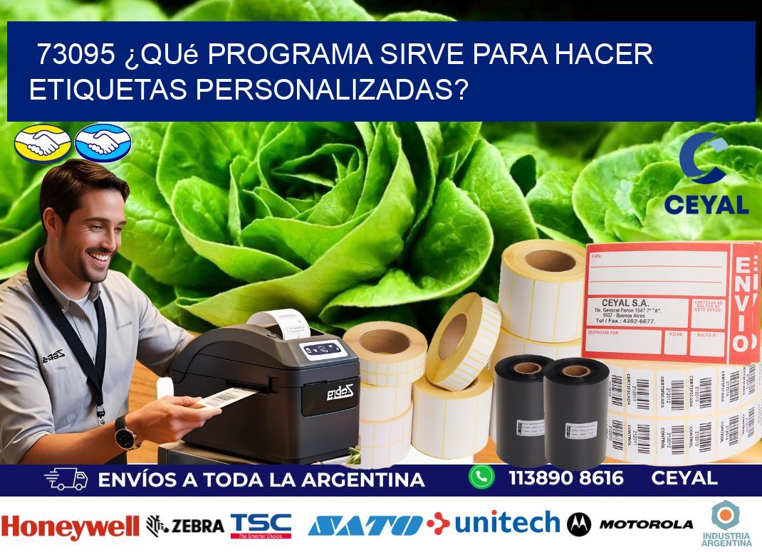 73095 ¿Qué programa sirve para hacer etiquetas personalizadas?