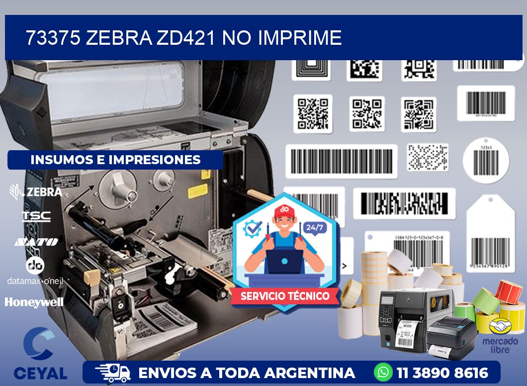 73375 Zebra ZD421 no imprime