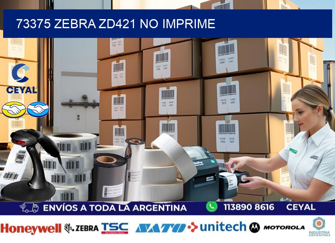 73375 Zebra ZD421 no imprime