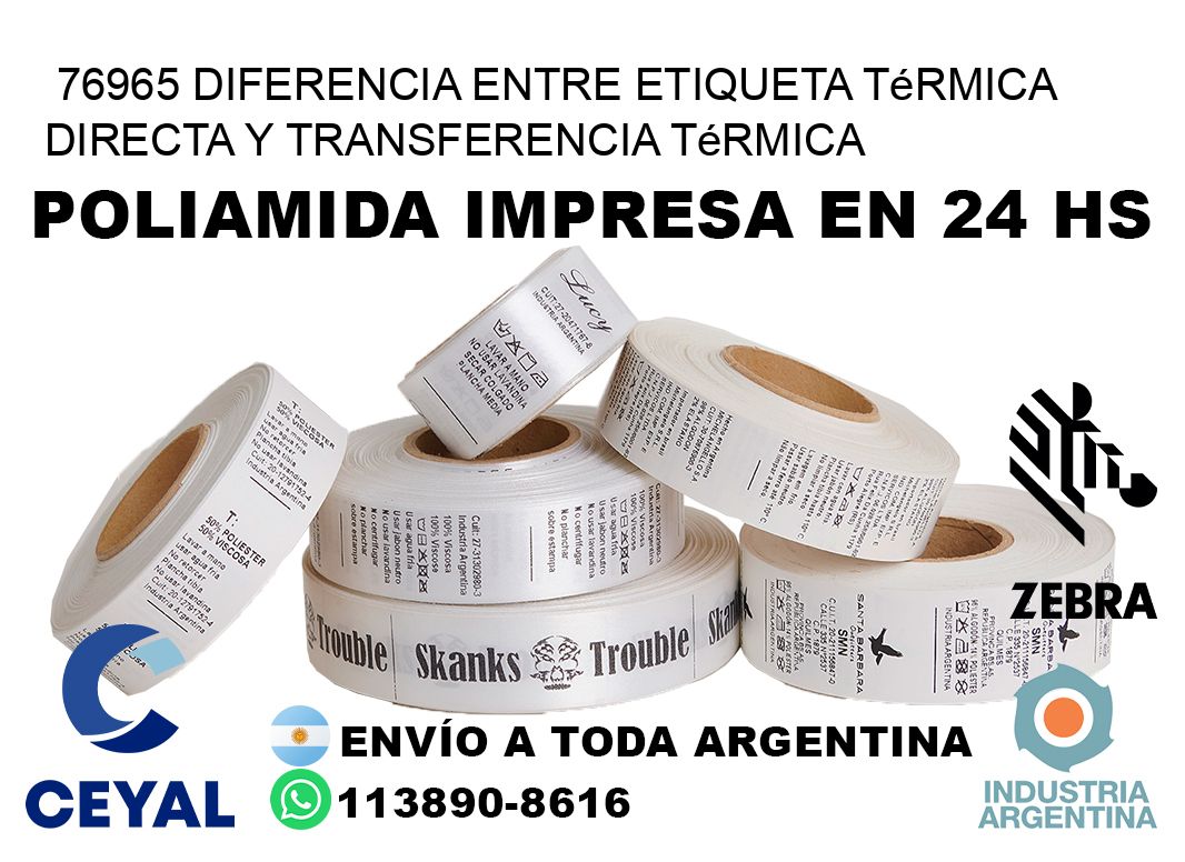 76965 diferencia entre etiqueta térmica directa y transferencia térmica