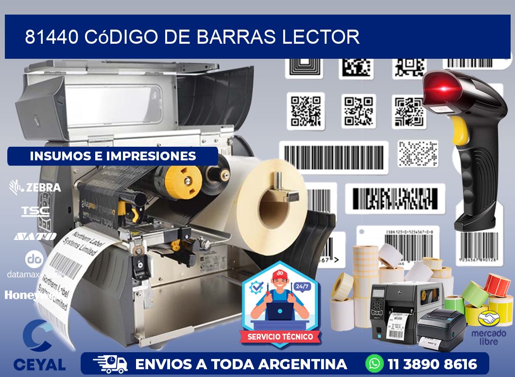 81440 Código de barras lector