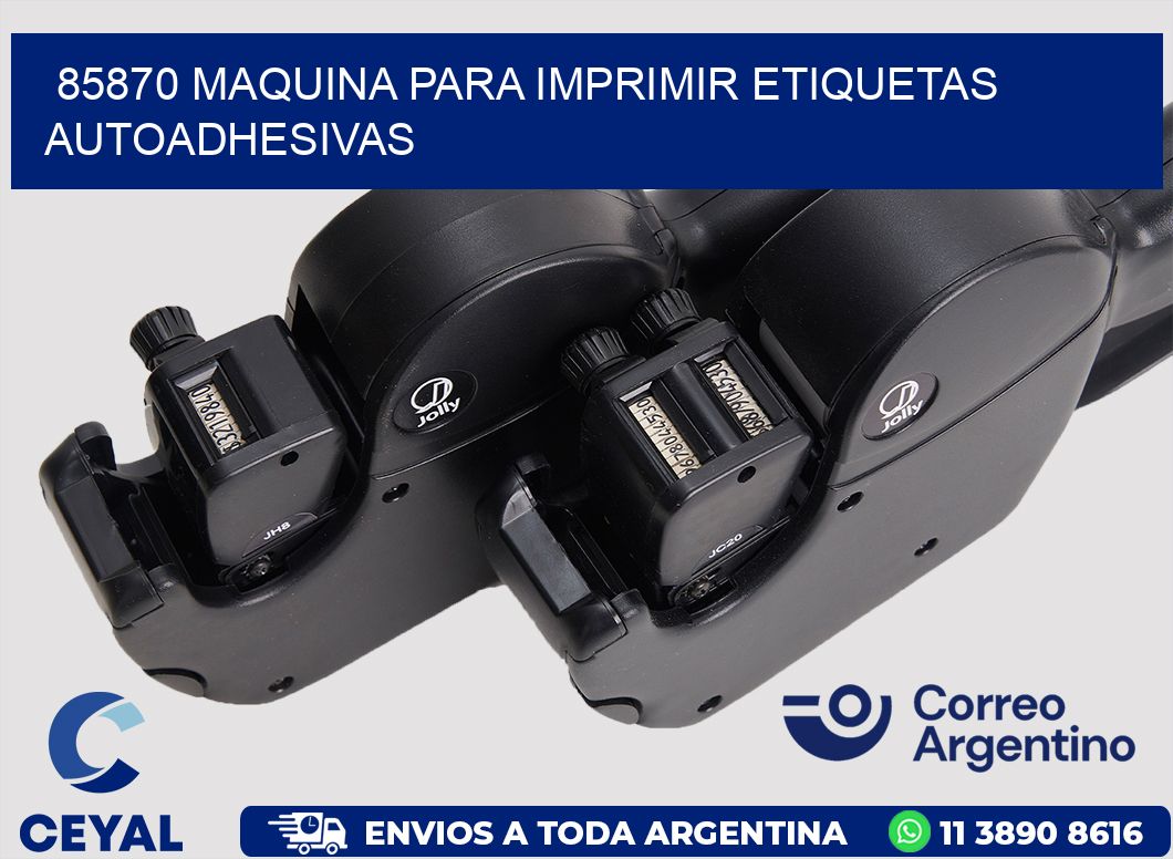 85870 maquina para imprimir etiquetas autoadhesivas