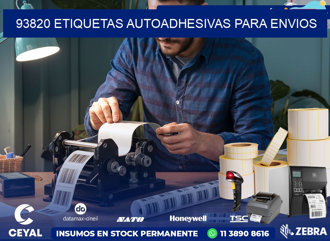 93820 etiquetas autoadhesivas para envios