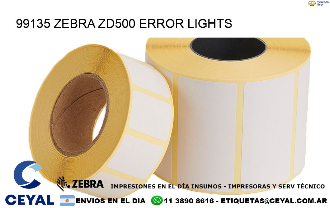 99135 Zebra ZD500 error lights
