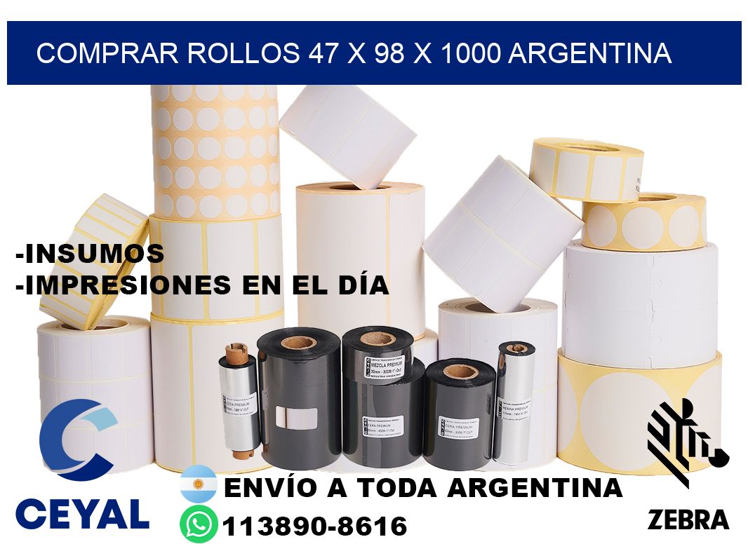 Comprar Rollos 47 x 98 x 1000 argentina