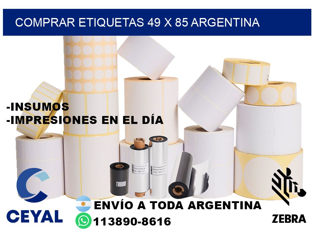 Comprar etiquetas 49 x 85 argentina