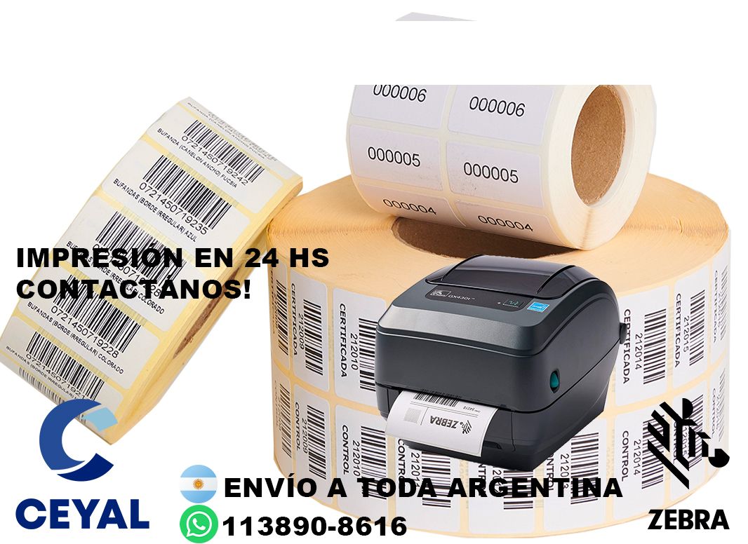 Comprar etiquetas 91 x 36 argentina