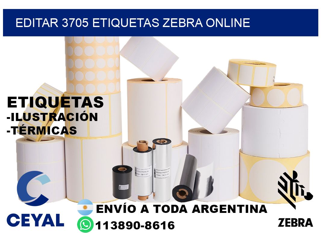 EDITAR 3705 ETIQUETAS ZEBRA ONLINE