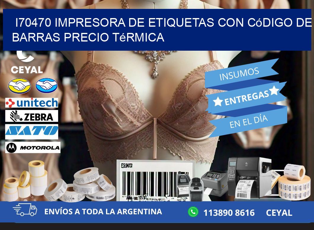i70470 impresora de etiquetas con código de barras precio térmica
