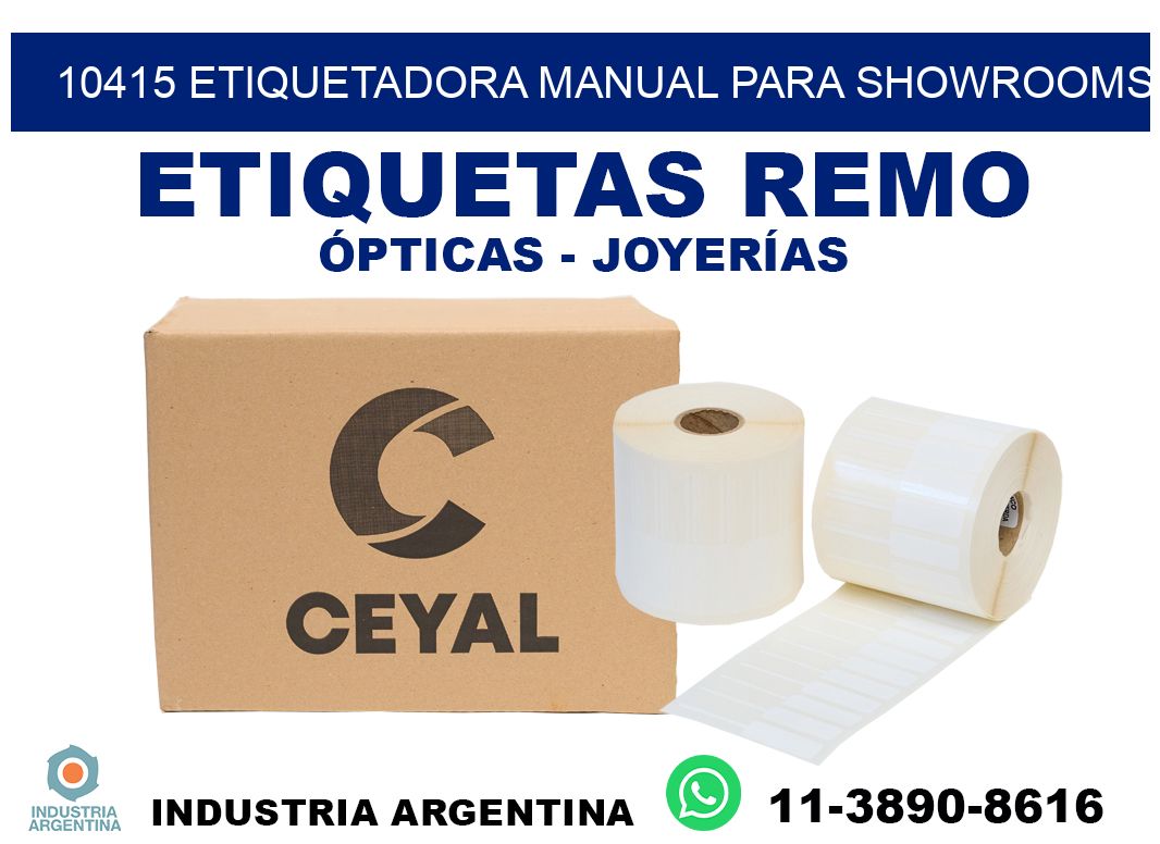10415 etiquetadora manual para showrooms