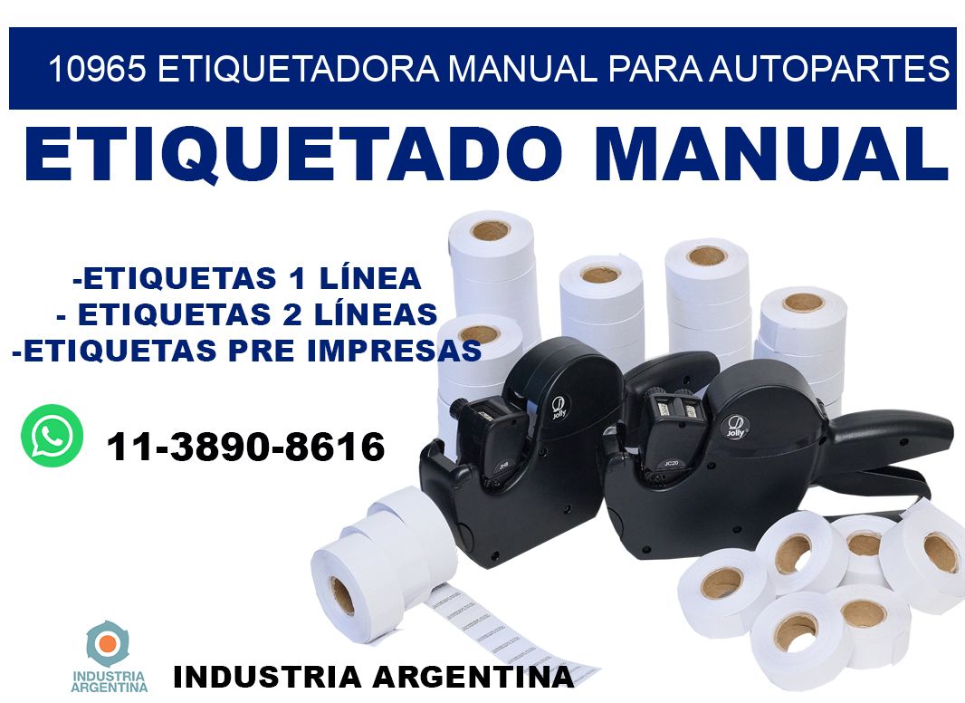 10965 etiquetadora manual para autopartes