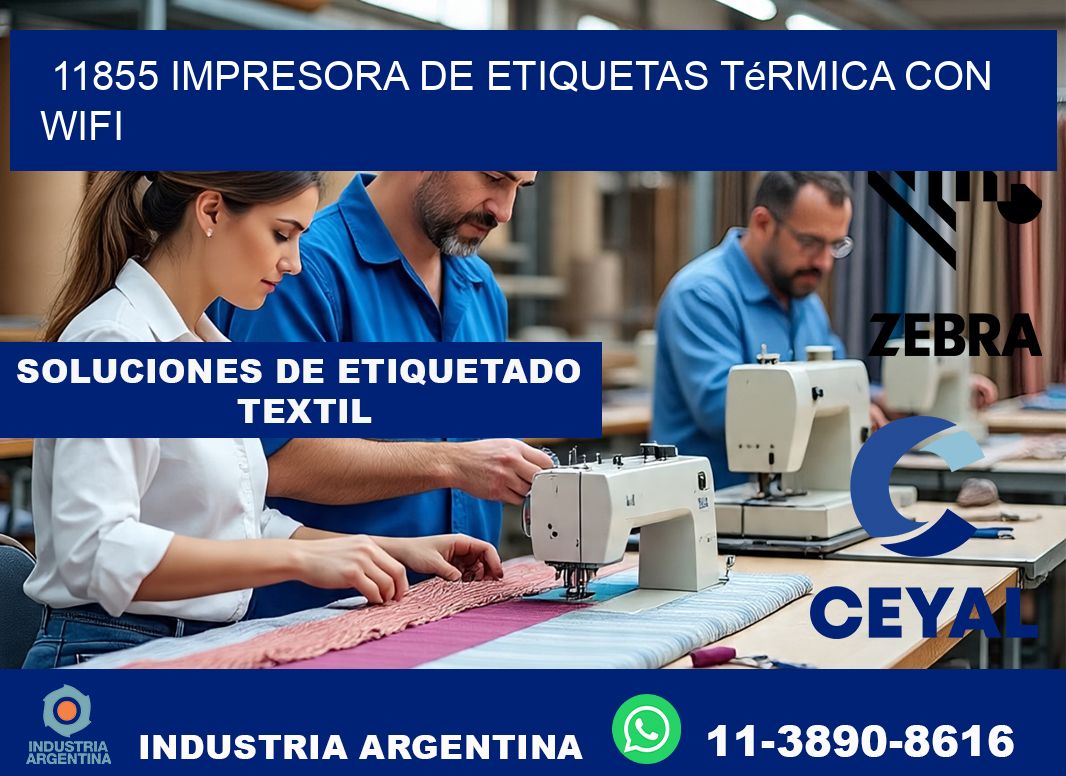 11855 impresora de etiquetas térmica con wifi