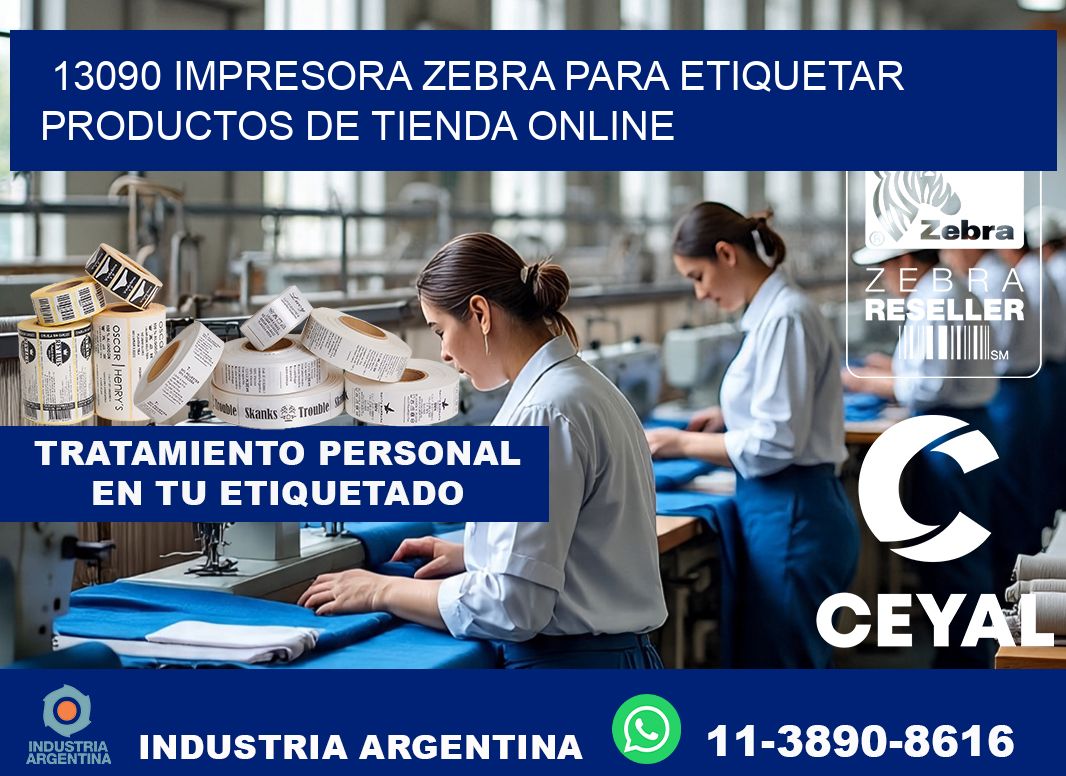 13090 impresora Zebra para etiquetar productos de tienda online
