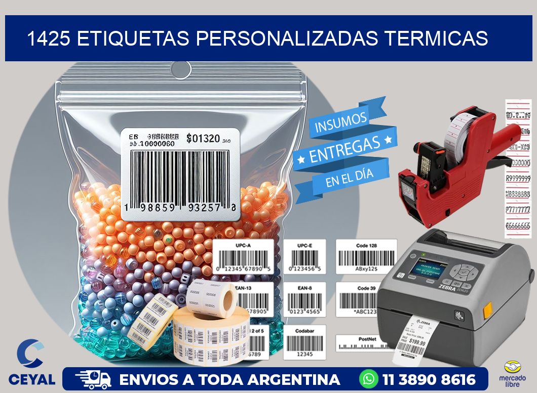 1425 Etiquetas personalizadas termicas