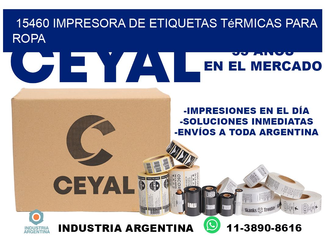 15460 impresora de etiquetas térmicas para ropa