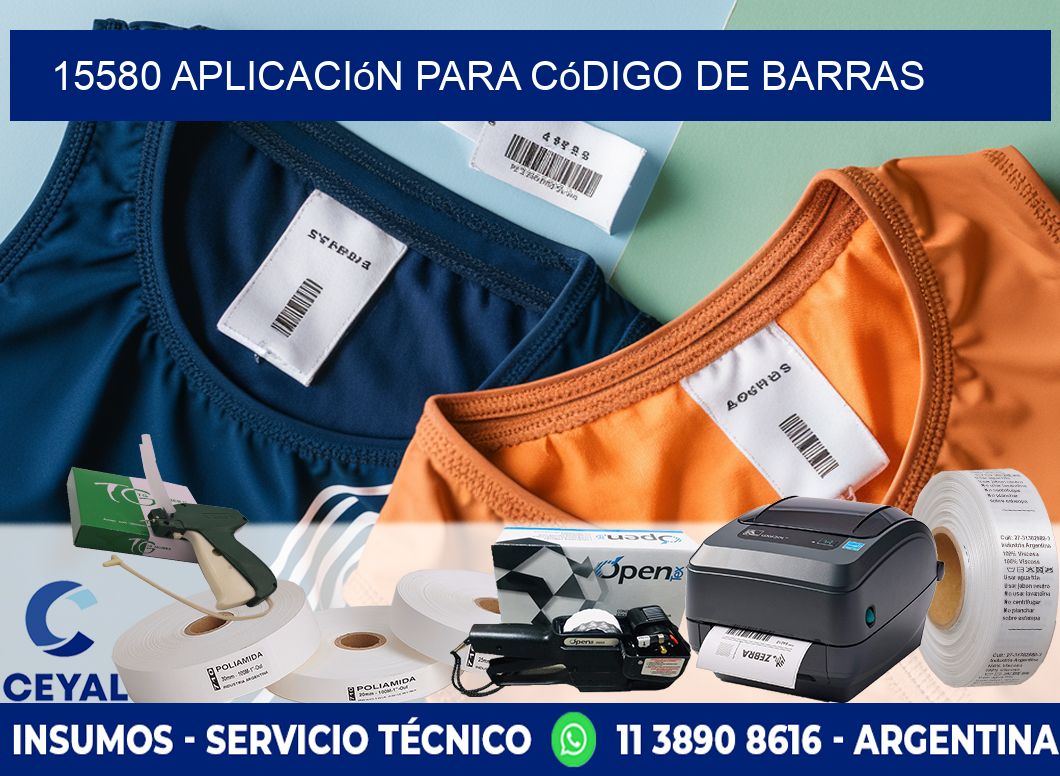 15580 Aplicación para código de barras