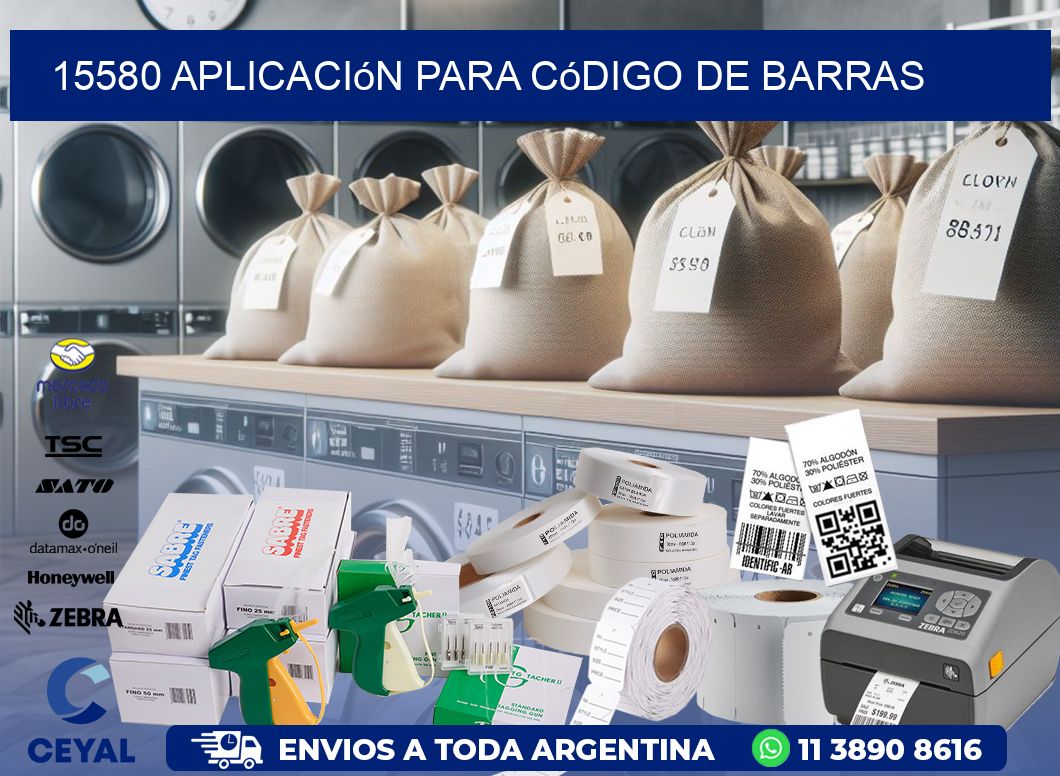 15580 Aplicación para código de barras