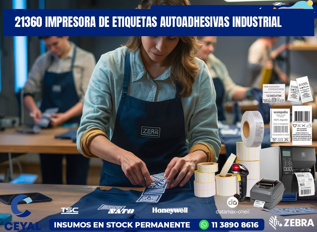 21360 Impresora de etiquetas autoadhesivas industrial