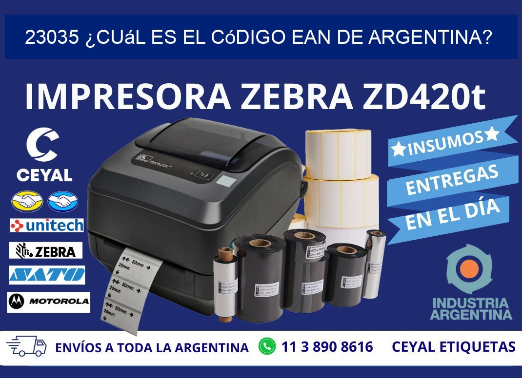 23035 ¿Cuál es el código EAN de Argentina?