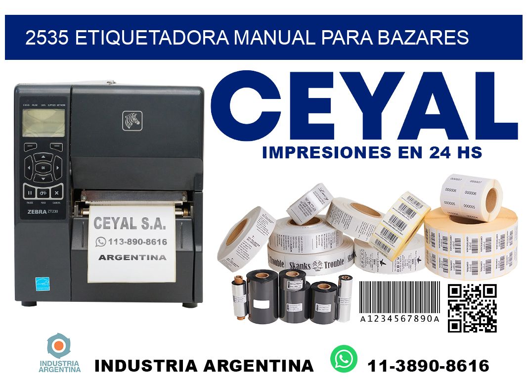 2535 etiquetadora manual para bazares