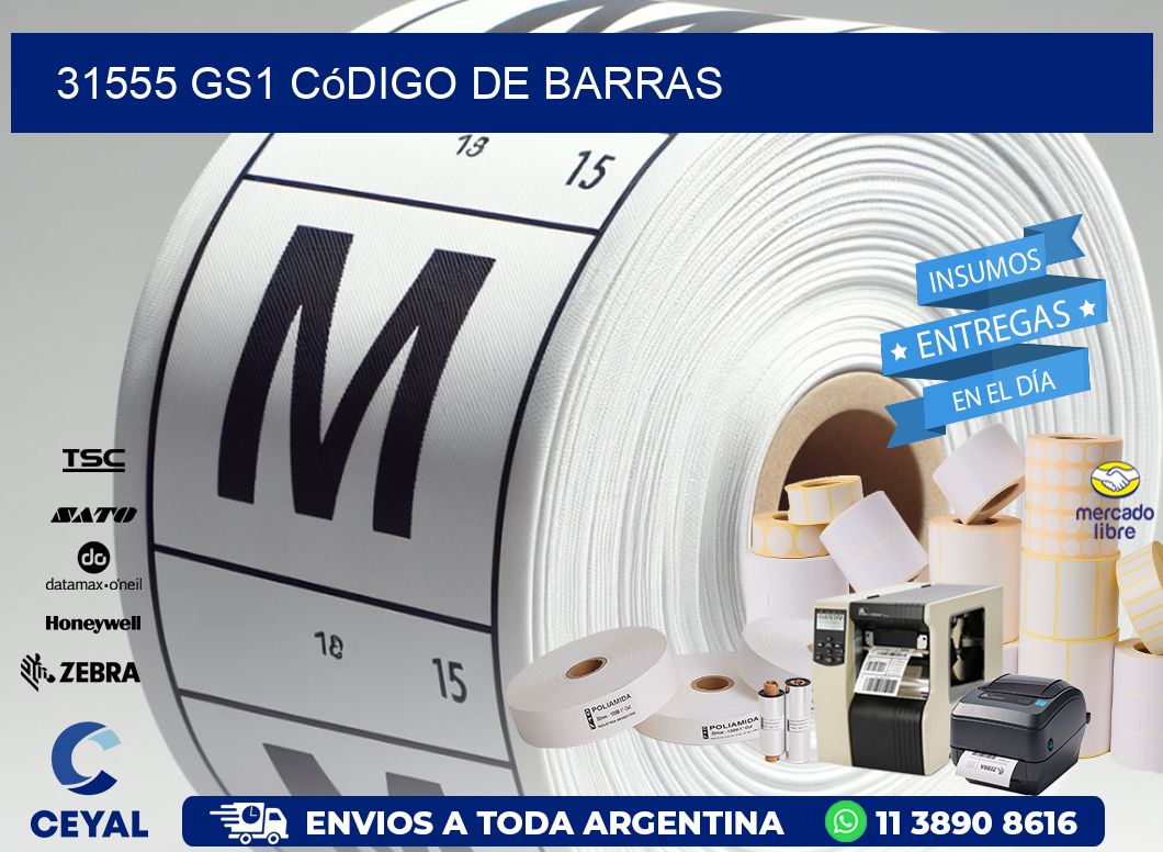 31555 GS1 código de barras