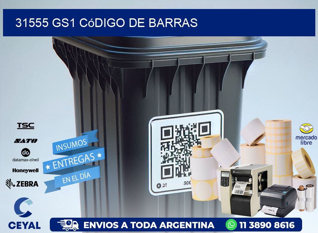 31555 GS1 código de barras