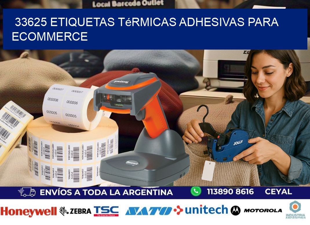 33625 etiquetas térmicas adhesivas para ecommerce