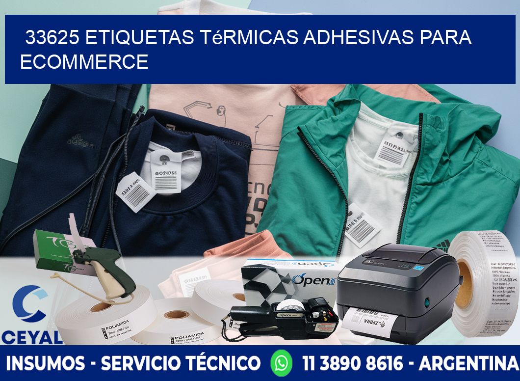 33625 etiquetas térmicas adhesivas para ecommerce