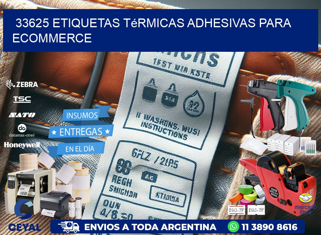 33625 etiquetas térmicas adhesivas para ecommerce