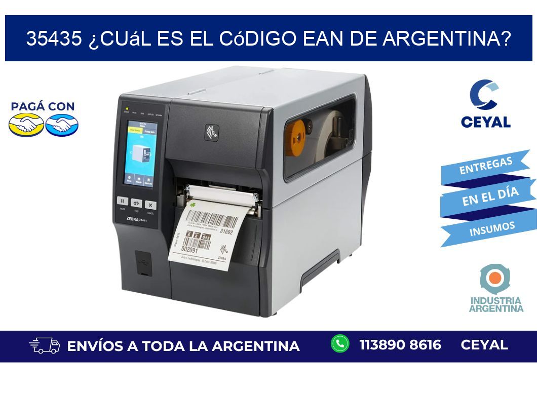 35435 ¿Cuál es el código EAN de Argentina?