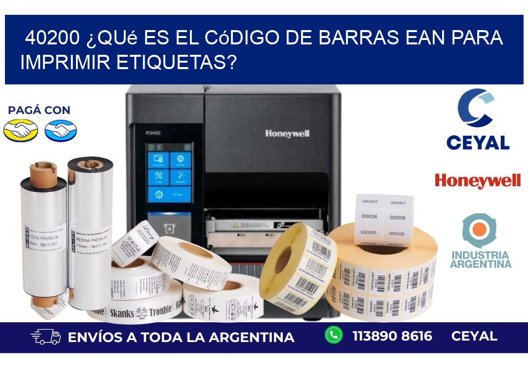 40200 ¿Qué es el código de barras EAN para imprimir etiquetas?
