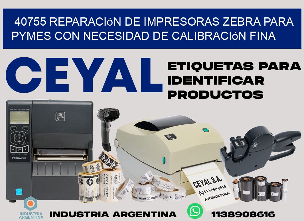 40755 reparación de impresoras zebra para pymes con necesidad de calibración fina