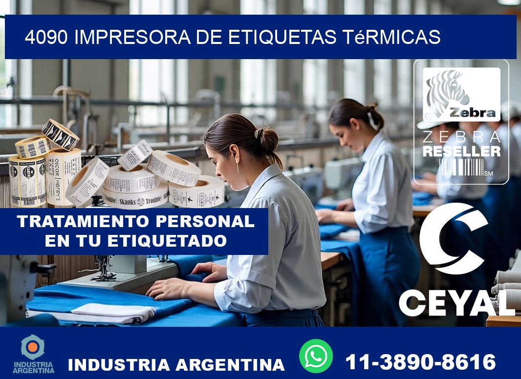 4090 Impresora de etiquetas térmicas