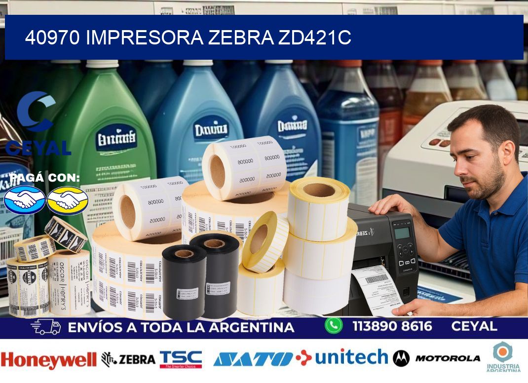 40970 Impresora Zebra zd421c