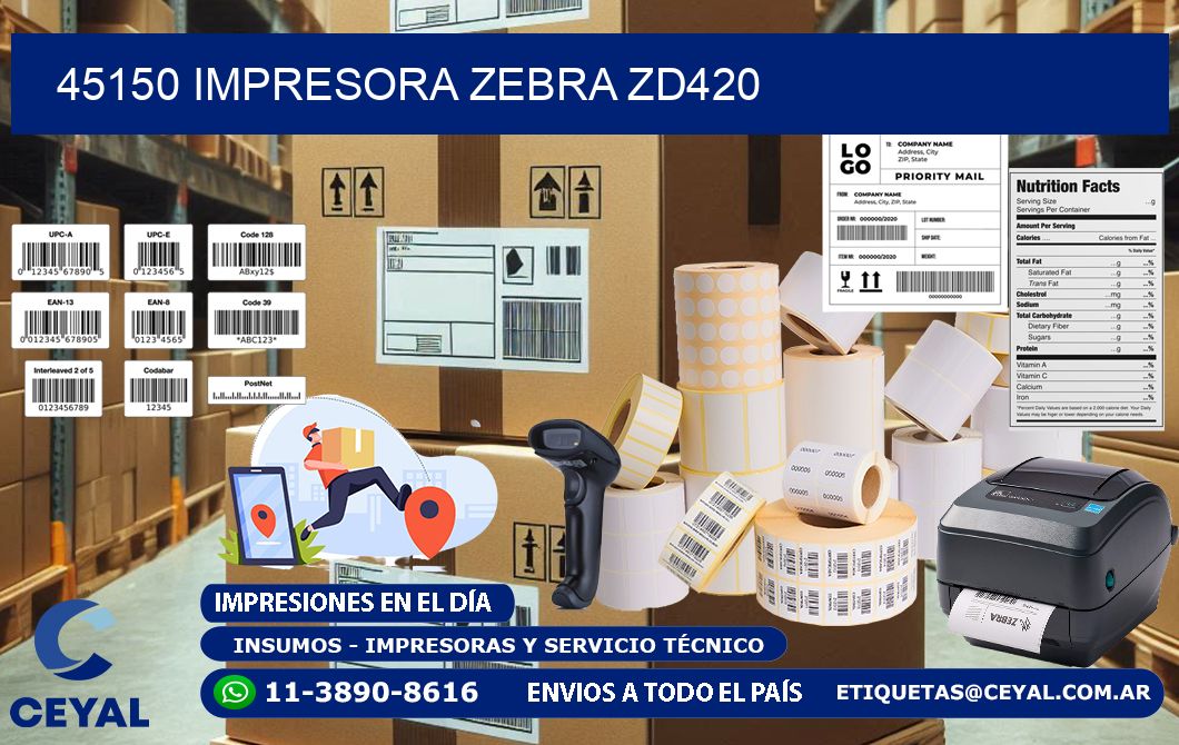 45150 Impresora Zebra ZD420