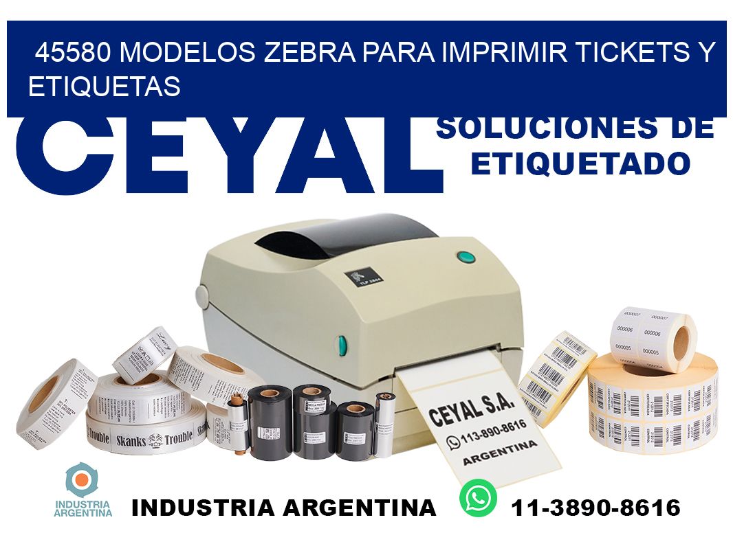 45580 modelos zebra para imprimir tickets y etiquetas