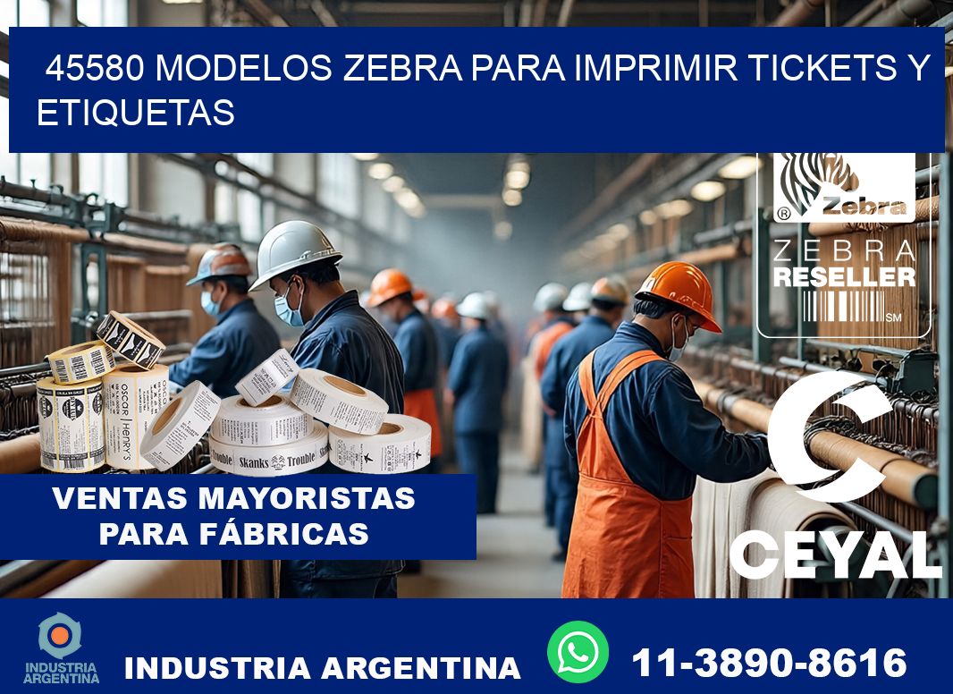 45580 modelos zebra para imprimir tickets y etiquetas