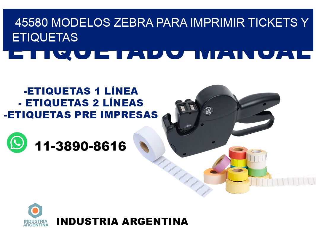 45580 modelos zebra para imprimir tickets y etiquetas