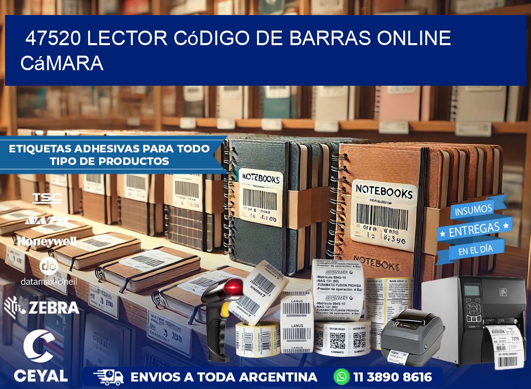 47520 Lector código de barras online cámara