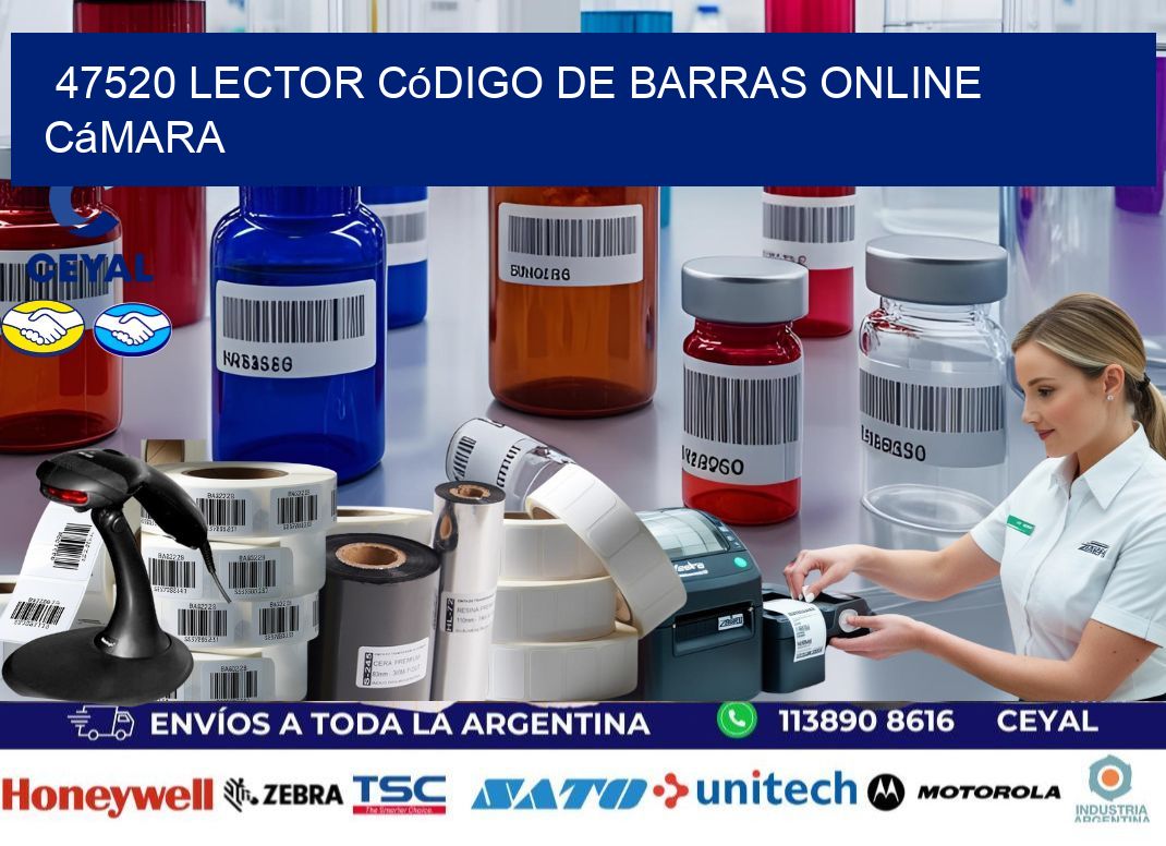 47520 Lector código de barras online cámara